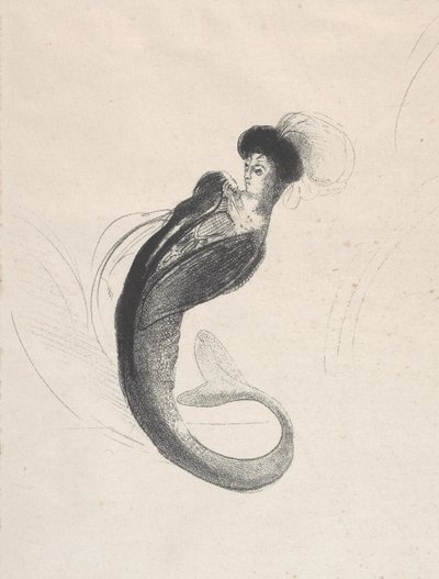 Untitled trial lithograph, 1890 by Odilon Redon